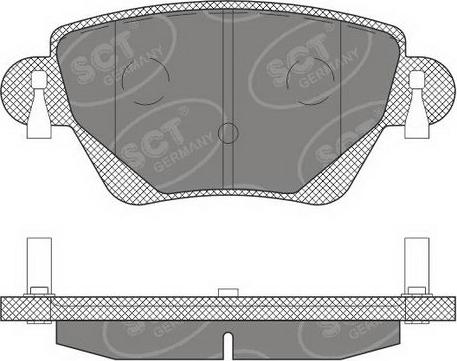 SCT-MANNOL SP 605 PR - Тормозные колодки, дисковые, комплект autospares.lv