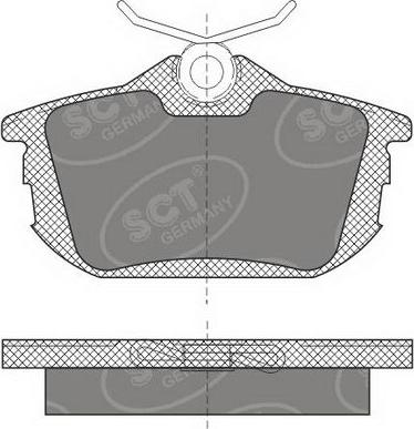 SCT-MANNOL SP 608 PR - Тормозные колодки, дисковые, комплект autospares.lv