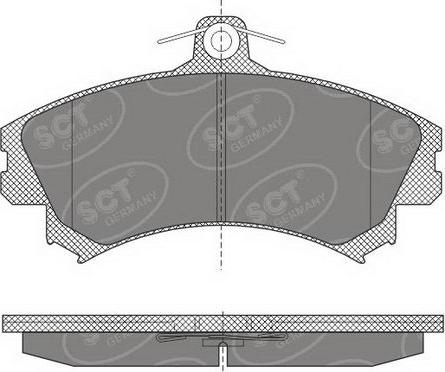 SCT-MANNOL SP 602 PR - Тормозные колодки, дисковые, комплект autospares.lv