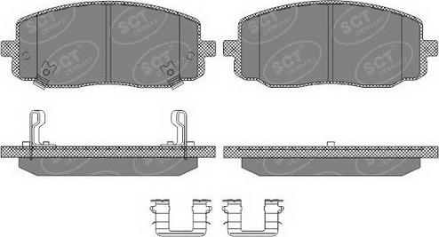 SCT-MANNOL SP 617 PR - Тормозные колодки, дисковые, комплект autospares.lv