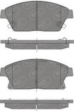 SBS 21431.02 - Тормозные колодки, дисковые, комплект autospares.lv