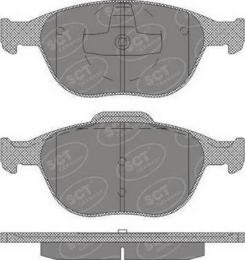 SCT-MANNOL SP 625 PR - Тормозные колодки, дисковые, комплект autospares.lv