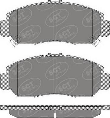 SCT-MANNOL SP 628 PR - Тормозные колодки, дисковые, комплект autospares.lv