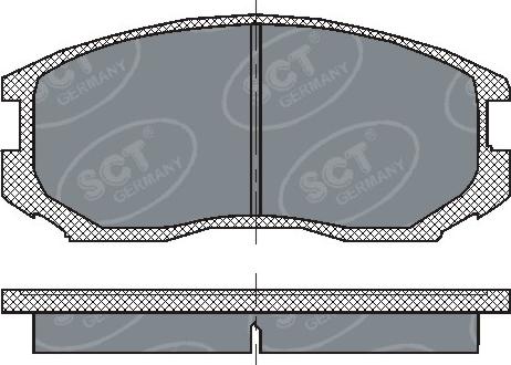 SCT-MANNOL SP 196 PR - Тормозные колодки, дисковые, комплект autospares.lv