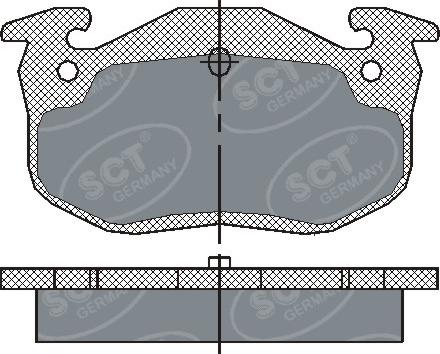 SCT-MANNOL SP 190 PR - Тормозные колодки, дисковые, комплект autospares.lv