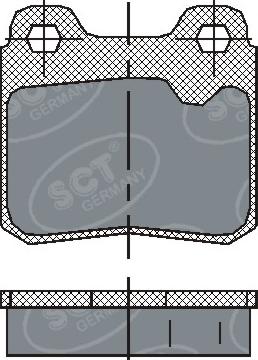 SCT-MANNOL SP 193 PR - Тормозные колодки, дисковые, комплект autospares.lv