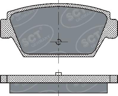 SCT-MANNOL SP 192 PR - Тормозные колодки, дисковые, комплект autospares.lv