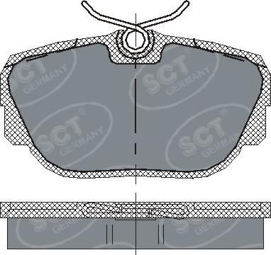 SCT-MANNOL SP 144 PR - Тормозные колодки, дисковые, комплект autospares.lv