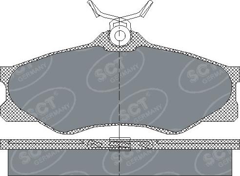 SCT-MANNOL SP 140 PR - Тормозные колодки, дисковые, комплект autospares.lv