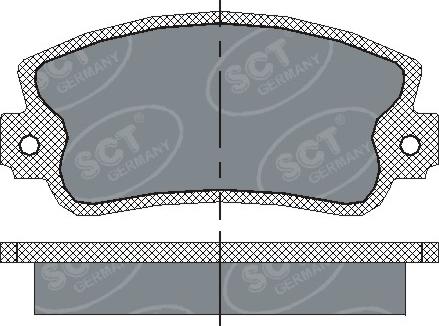 SCT-MANNOL SP 143 PR - Тормозные колодки, дисковые, комплект autospares.lv