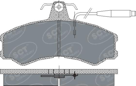 SCT-MANNOL SP 154 PR - Тормозные колодки, дисковые, комплект autospares.lv