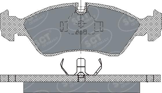 SCT-MANNOL SP 158 PR - Тормозные колодки, дисковые, комплект autospares.lv