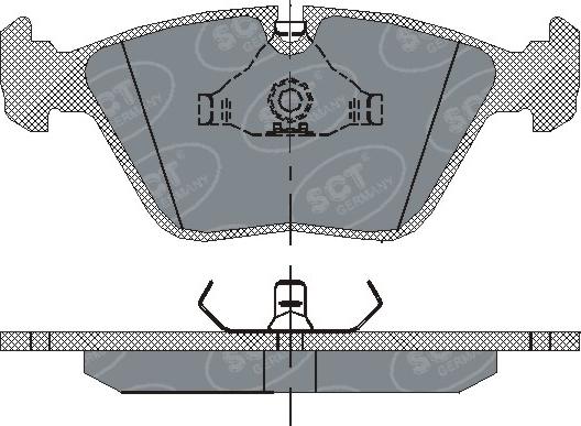 SCT-MANNOL SP 152 PR - Тормозные колодки, дисковые, комплект autospares.lv