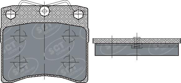 SCT-MANNOL SP 169 PR - Тормозные колодки, дисковые, комплект autospares.lv