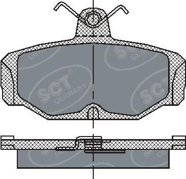 SCT-MANNOL SP 161 PR - Тормозные колодки, дисковые, комплект autospares.lv