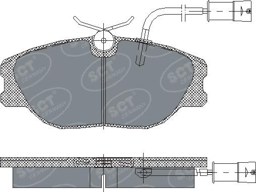 SCT-MANNOL SP 163 PR - Тормозные колодки, дисковые, комплект autospares.lv