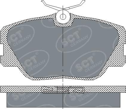 SCT-MANNOL SP 167 PR - Тормозные колодки, дисковые, комплект autospares.lv