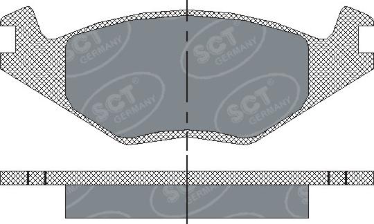 SCT-MANNOL SP 116 PR - Тормозные колодки, дисковые, комплект autospares.lv