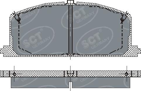 SCT-MANNOL SP 118 PR - Тормозные колодки, дисковые, комплект autospares.lv