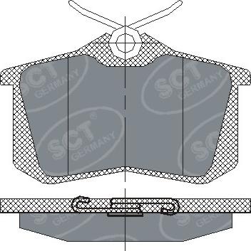 SCT-MANNOL SP 113 - Тормозные колодки, дисковые, комплект autospares.lv