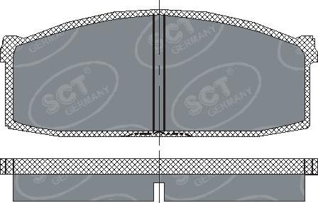 SCT-MANNOL SP 112 PR - Тормозные колодки, дисковые, комплект autospares.lv