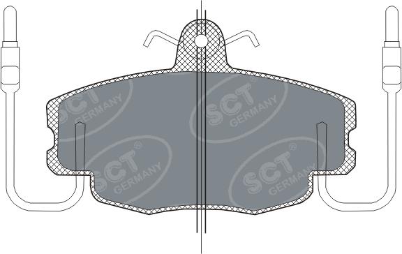 SCT-MANNOL SP 189 - Тормозные колодки, дисковые, комплект autospares.lv