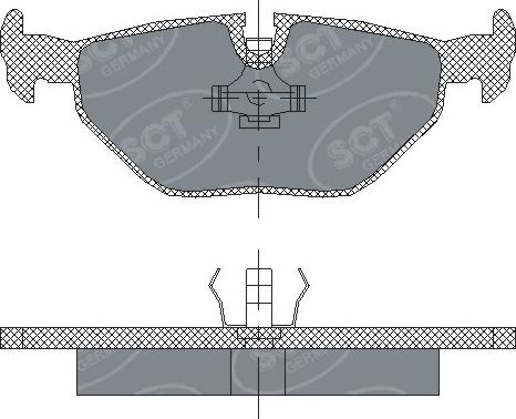 SCT-MANNOL SP 184 PR - Тормозные колодки, дисковые, комплект autospares.lv