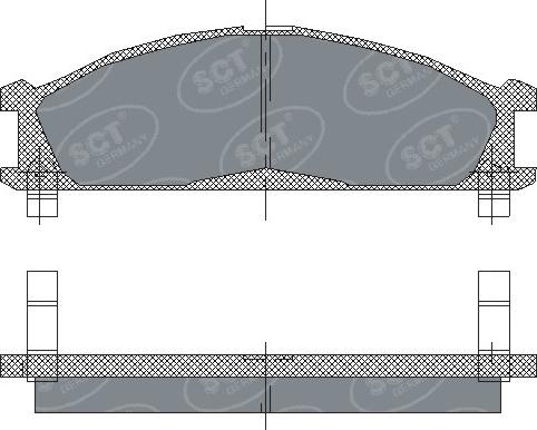 SCT-MANNOL SP 185 PR - Тормозные колодки, дисковые, комплект autospares.lv