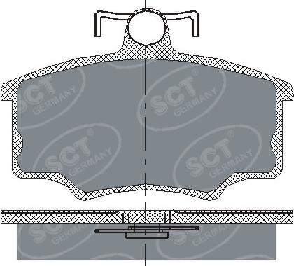 SCT-MANNOL SP 186 PR - Тормозные колодки, дисковые, комплект autospares.lv