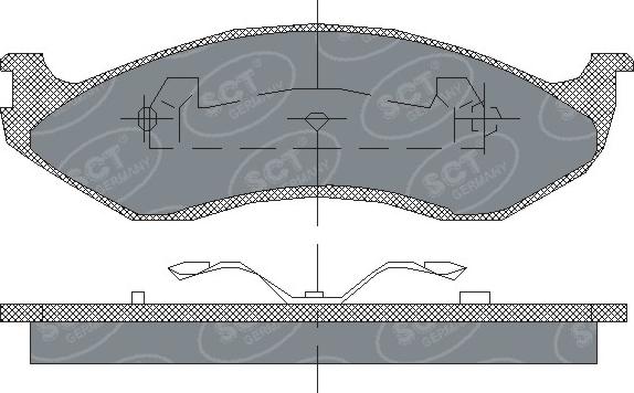 SCT-MANNOL SP 181 PR - Тормозные колодки, дисковые, комплект autospares.lv