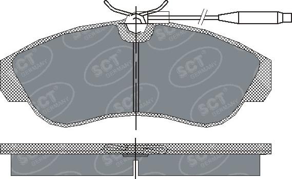 SCT-MANNOL SP 183 PR - Тормозные колодки, дисковые, комплект autospares.lv