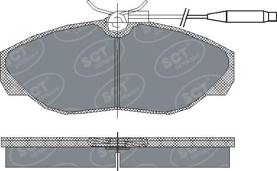 SCT-MANNOL SP 182 PR - Тормозные колодки, дисковые, комплект autospares.lv