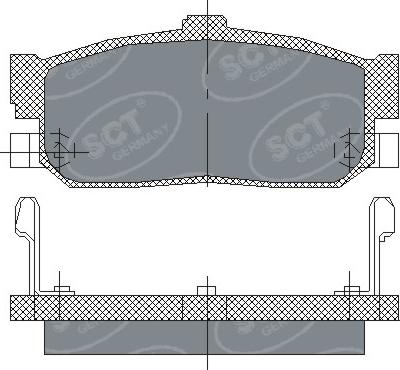 SCT-MANNOL SP 139 PR - Тормозные колодки, дисковые, комплект autospares.lv