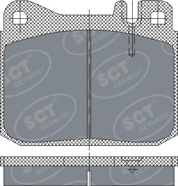 SCT-MANNOL SP 130 PR - Тормозные колодки, дисковые, комплект autospares.lv