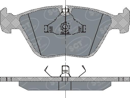 SCT-MANNOL SP 138 PR - Тормозные колодки, дисковые, комплект autospares.lv