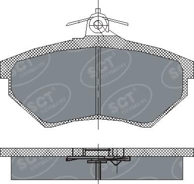 SCT-MANNOL SP 137 PR - Тормозные колодки, дисковые, комплект autospares.lv