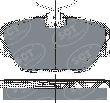 SCT-MANNOL SP 124 PR - Тормозные колодки, дисковые, комплект autospares.lv