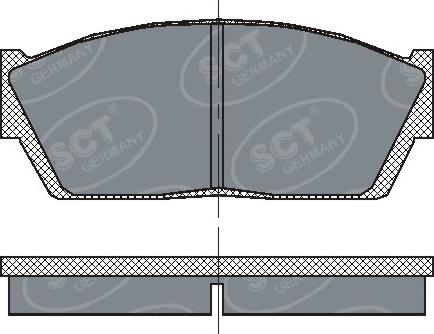 SCT-MANNOL SP 120 PR - Тормозные колодки, дисковые, комплект autospares.lv