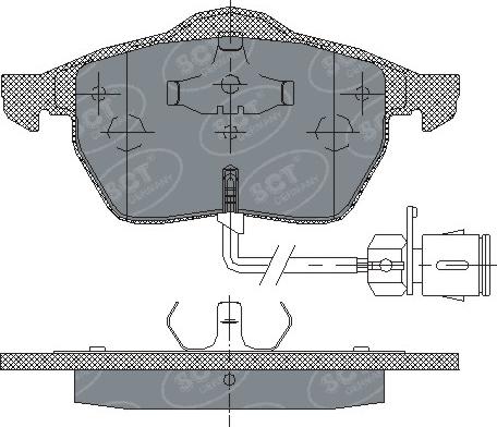 SCT-MANNOL SP 178 PR - Тормозные колодки, дисковые, комплект autospares.lv