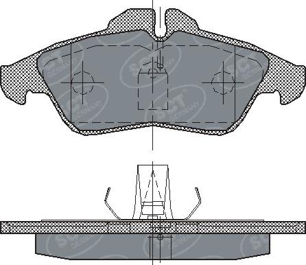 SCT-MANNOL SP 177 - Тормозные колодки, дисковые, комплект autospares.lv