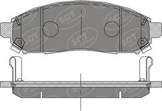 SCT-MANNOL SP 391 PR - Тормозные колодки, дисковые, комплект autospares.lv