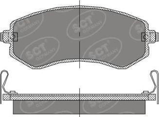 SCT-MANNOL SP 393 PR - Тормозные колодки, дисковые, комплект autospares.lv