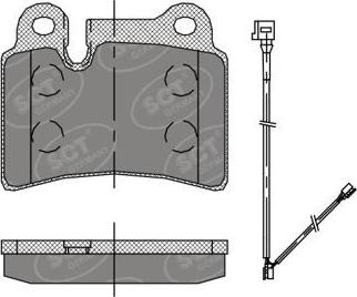 SCT-MANNOL SP 397 PR - Тормозные колодки, дисковые, комплект autospares.lv