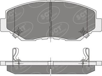 Pemebla JAPPA-401AF - Тормозные колодки, дисковые, комплект autospares.lv