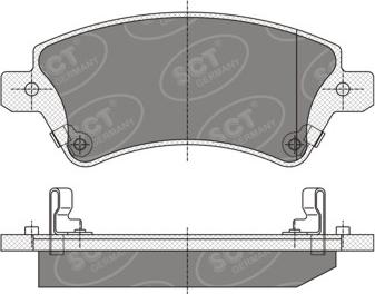 SCT-MANNOL SP 351 PR - Тормозные колодки, дисковые, комплект autospares.lv