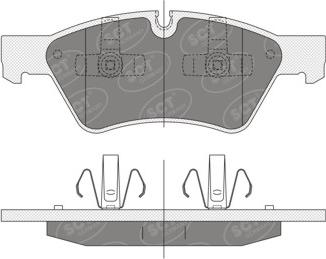 SCT-MANNOL SP 352 PR - Тормозные колодки, дисковые, комплект autospares.lv