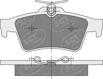 SCT-MANNOL SP 357 - Тормозные колодки, дисковые, комплект autospares.lv
