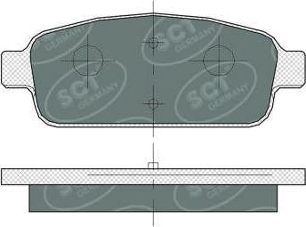 SCT-MANNOL SP360 - Тормозные колодки, дисковые, комплект autospares.lv