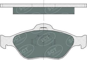 SCT-MANNOL SP 363 PR - Тормозные колодки, дисковые, комплект autospares.lv