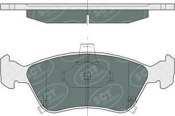 SCT-MANNOL SP 362 PR - Тормозные колодки, дисковые, комплект autospares.lv